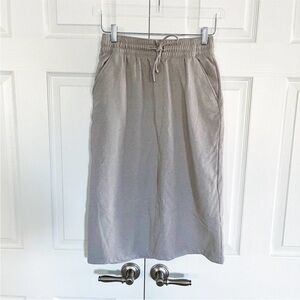 H&M Taupe Sweatshirt Skirt